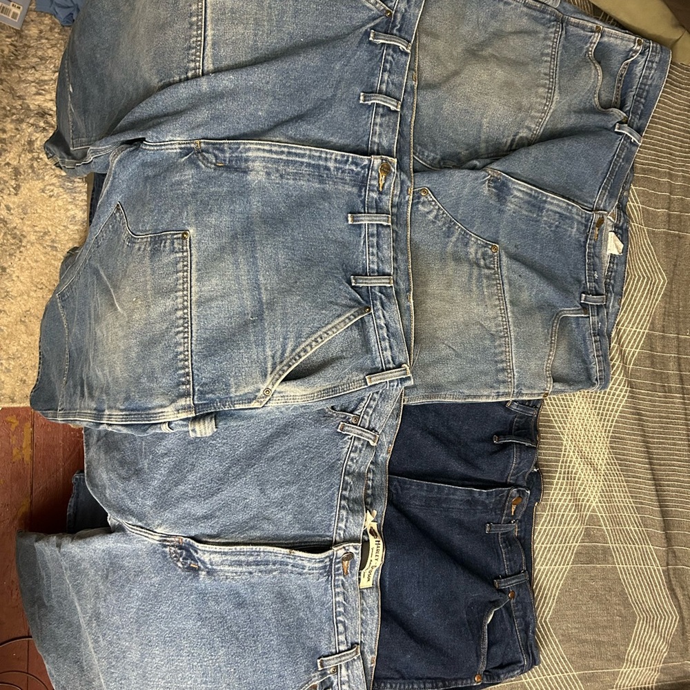 Men's Blue Denim Jeans- Harley Davidson/ Key/ Carhartt/ Wrangler